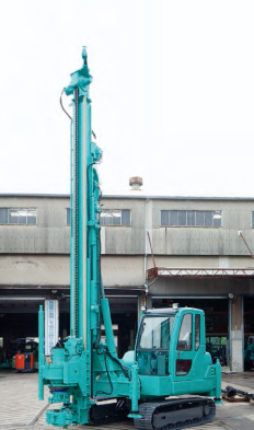 小型杭打機 鋼管杭回転圧入機 地盤改良機 柱状改良など 日本車両ジオメイトシリーズ