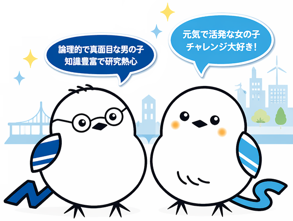 ニッくんとシーちゃんのコンセプトイメージ